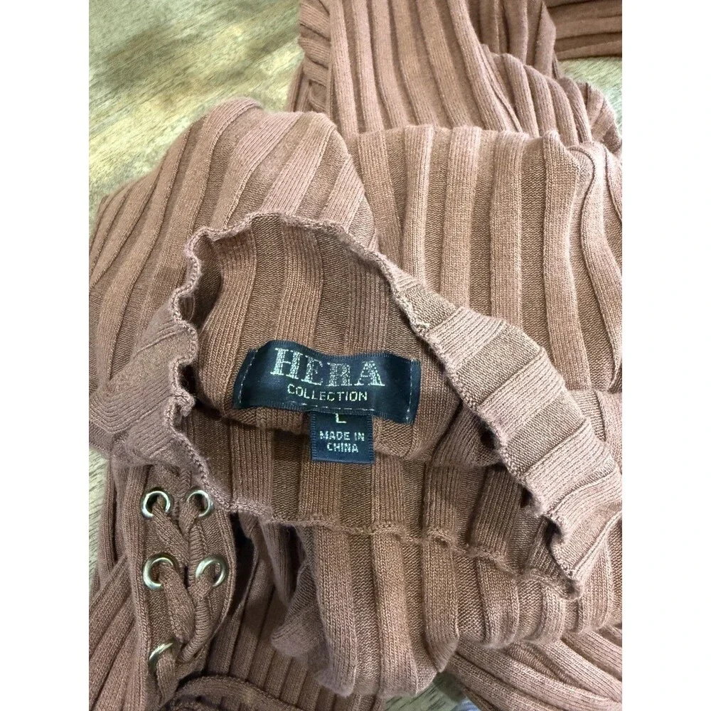 Hera Vintage Brown Dress – Size L - Picture 5 of 7